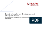 Security Information and Event Management (SIEM) Orchestration