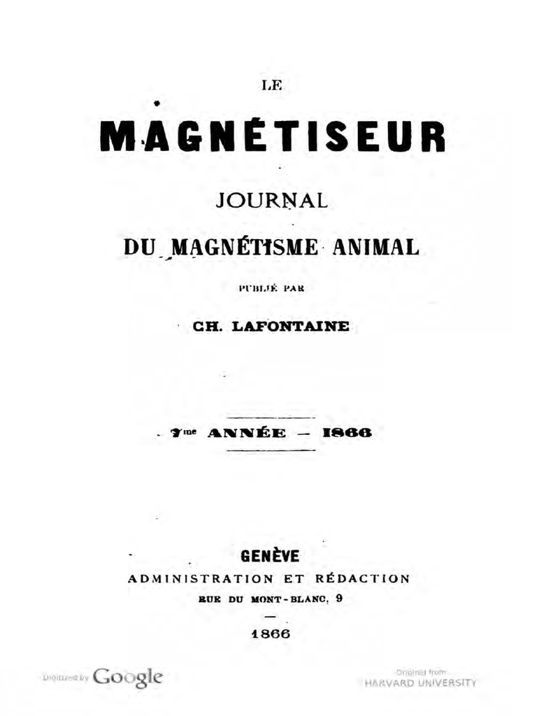 JOURNAL Magnetiseur - v7-9 - 1866-1869 PDF, PDF, Sommeil