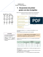 Módulo 9 Ecuaciones de Primer Grado (Sistemas)