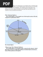 The Celestial Sphere