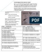 Deluxe Instrumentation Service Codes