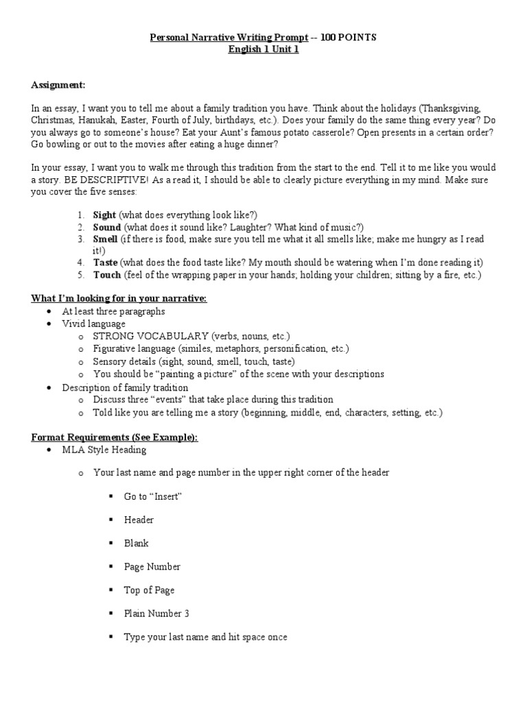 How your family keeps traditions alive essay image