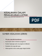 Materi 3 Kesalahan Dalam Pengukuran Listrik