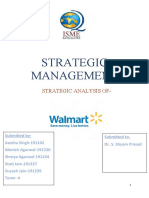 Strategic Analysis of WALMART - Group-4