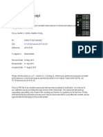 Heterocyclic Amines and Polycyclic Aromatic Hydrocarbons in Commercial Ready-To-Eat Meat Products On UK Market