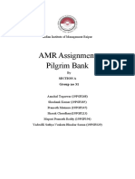 AMR Assignment Pilgrim Bank: Indian Institute of Management Raipur