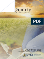 Quality.: 2020 Price List