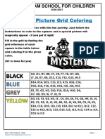 Mystery Picture Grid Coloring: Udgam School For Children