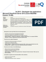 SharePoint2013 - DevelopperdesapplicationsMicrosoftSharePointServer2013 (CoursMS20488 Examen70 488)