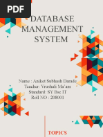 Database Management System