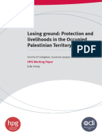 Losing Ground: Protection and Livelihoods in The Occupied Palestinian Territory