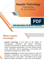 Aquatic Toxicology History