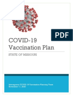 Missouri COVID-19 Vax Plan