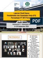 Laporan Studi Kasus Keselamatan Dan Kesehatan Kerja (K3) Perusahaan PT INTI Persero