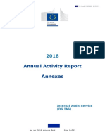 Annual Activity Report Annexes: Internal Audit Service (DG Ias)