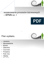 Modelowanie Procesów Biznesowych BPMN Cz. I