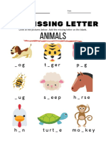 Animals Missing Letters