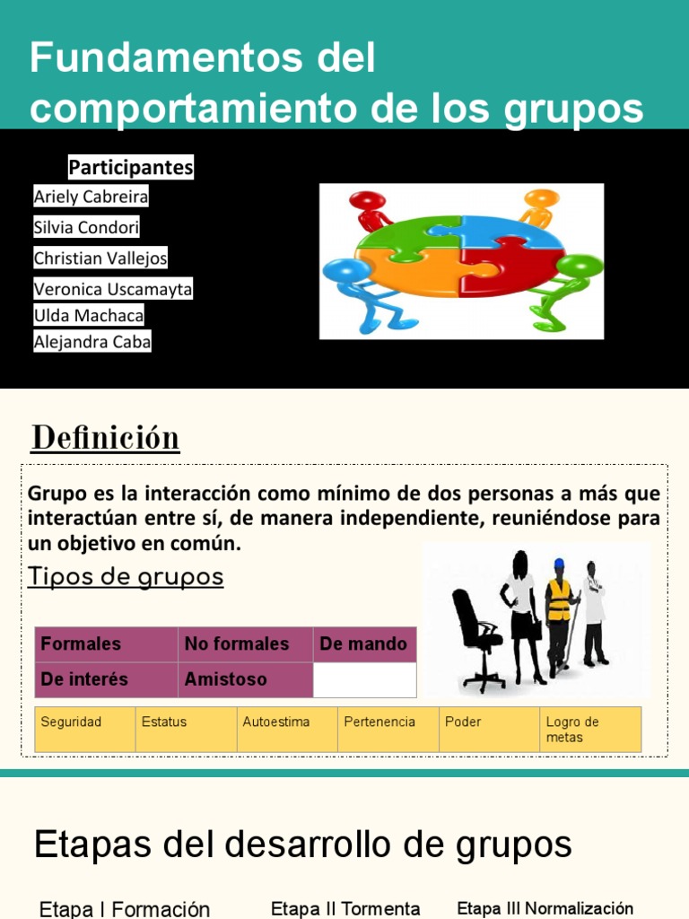 Fundamentos del Comportamiento Grupal | PDF | Comportamiento | Toma de ...