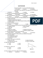 Questionnaire: Position: Engineer I