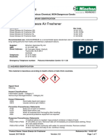 Ocean Breeze Air Freshener: Safety Data Sheet