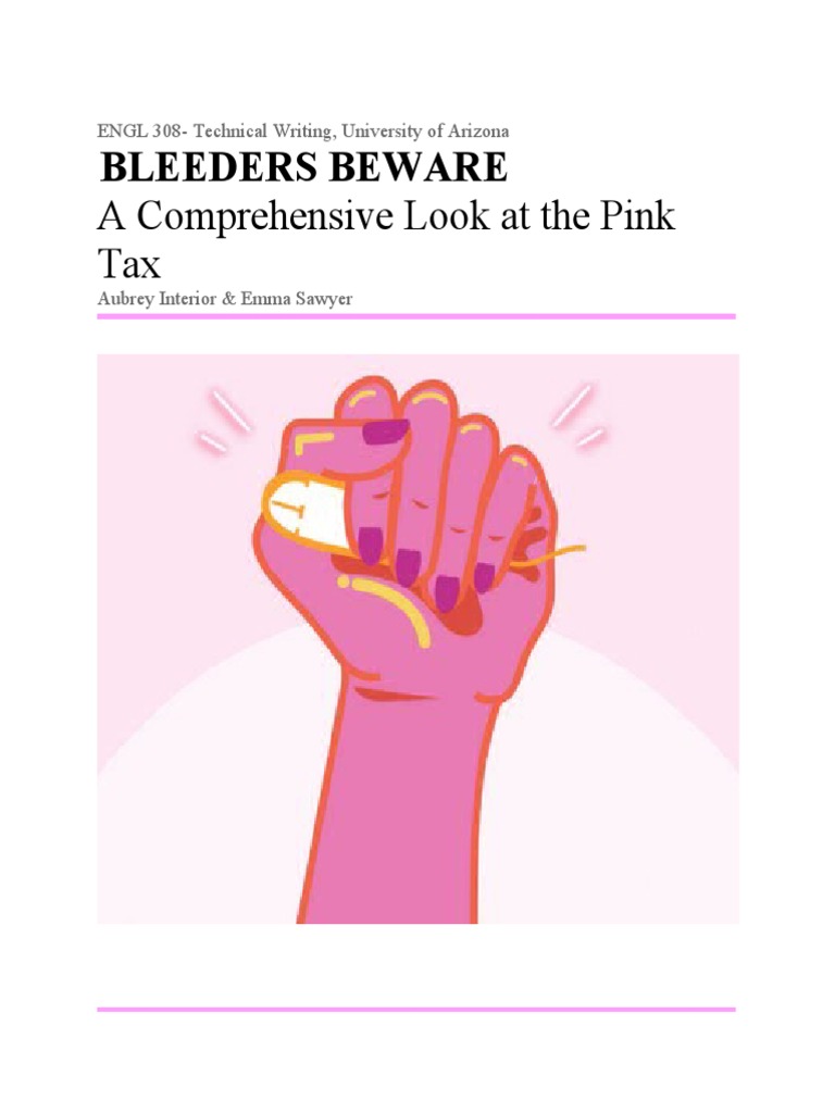 Understanding the Pink and Tampon Tax | PDF | Society | Discrimination