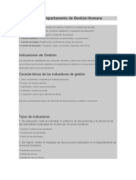 Funciones Del Departamento de Gestión Humana