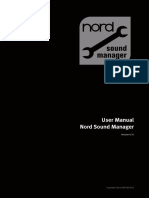 Nord Sound Manager English User Manual v6.7x Edition A PDF