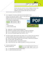 Mini teste de matemática de 20 minutos para o 9o ano