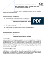 Grado 8 - Tema 5 - Tercer Trimestre (9 Semana) - Ética y Religión - Los Cristianos A Través de La Historia