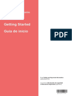 Guía de Inicio Getting Started: Read (Addendum) First