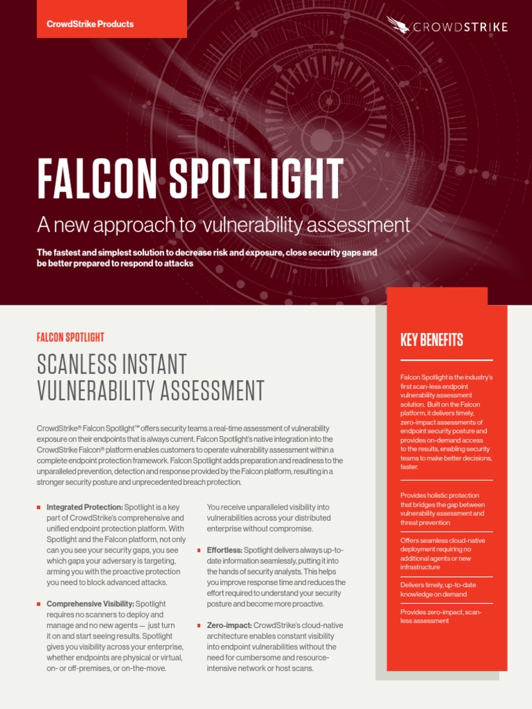 Falcon Spotlight Scanless Instant Vulnerability Assessment Pdf