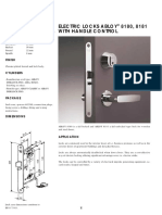 Electric Locks Abloy 8180, 8181 With Handle Control: Technical Details