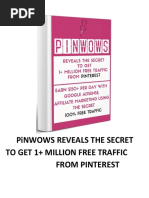 Pinwows Reveals The Secret To Get 1+ Million Free Traffic From Pinterest