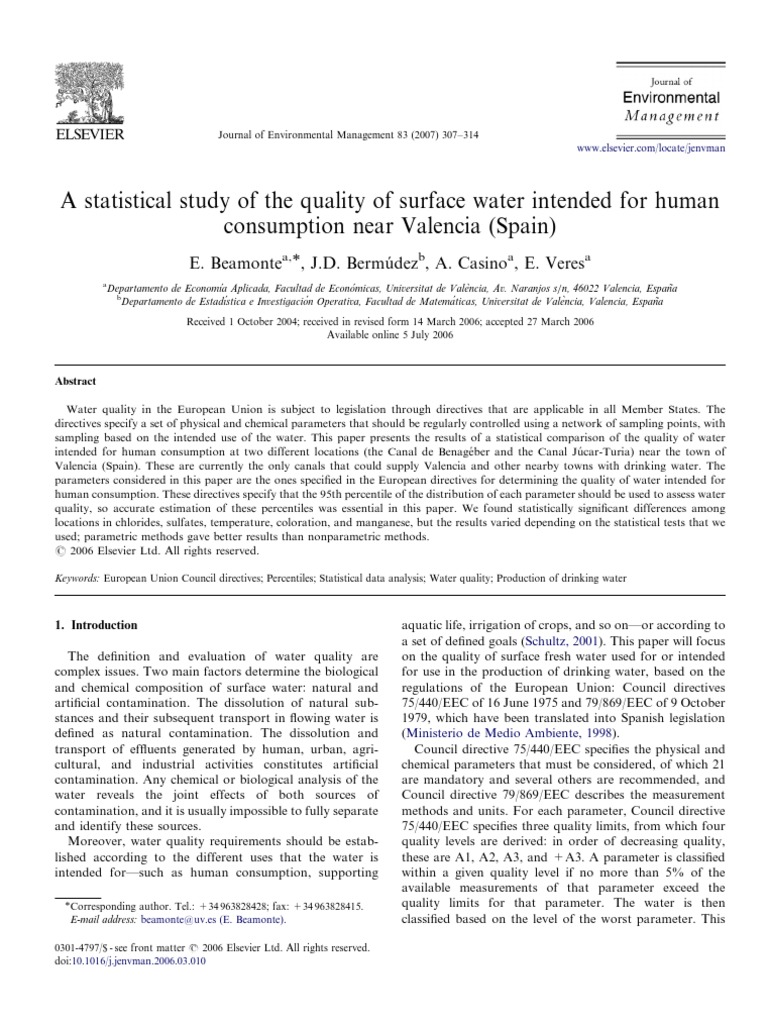 DCA 4 One-Way Statistical Quality Water | PDF | Analysis Of Variance ...