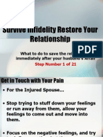 Survive Infidelity Restore Your Relationship