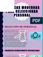 Técnicas Modernas para Seleccionar Personal