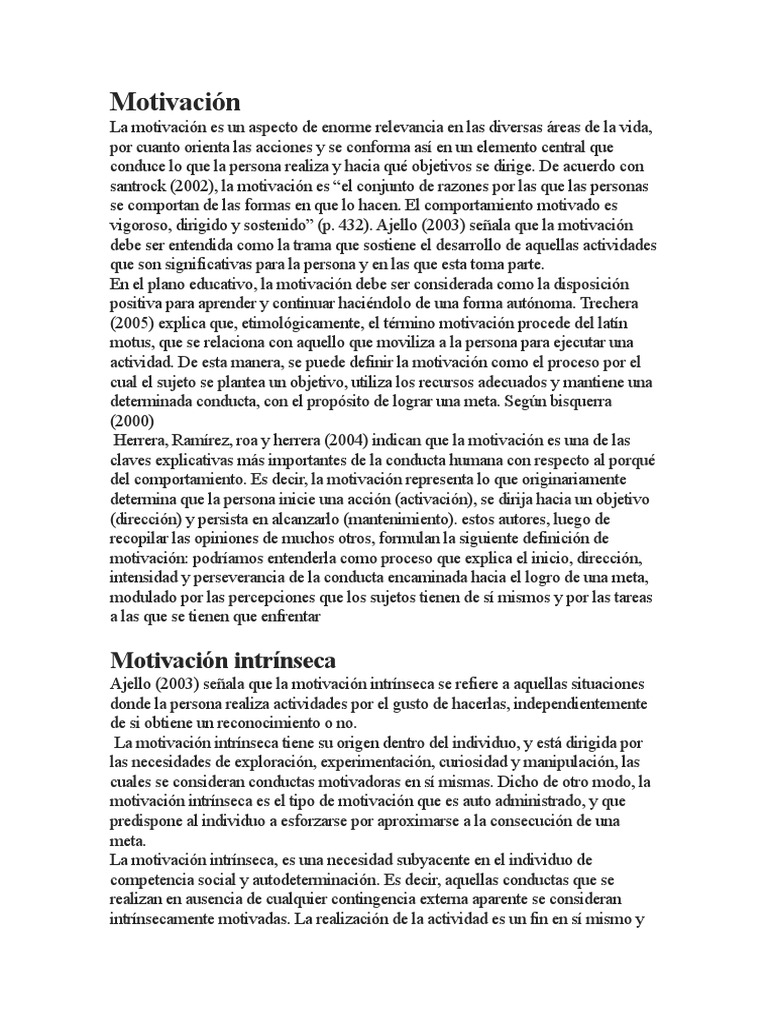Tipos y Claves de la Motivación Humana | PDF | Motivación | Motivacional