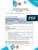 Guia de Actividades y Rúbrica de Evaluación Fase 5 Propuesta Final.