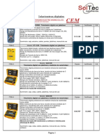 Telurímetros y Analizadores Digitales SEW-CEM - 84