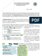 Instituto Internacional de Idiomas Facultad Seccional Chiquinquira Worksheet Level 4