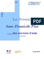 Les Personnes SDF Usageres Des Services D Aide A La Reunion PDF