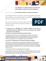 Evidencia Informe Determinar Indicadores Gestion Utilizados en Empresa Donde Labora