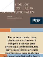 ANALISIS DE LOS ARTICULOS   1 AL 30 CONSTITUCIONALES