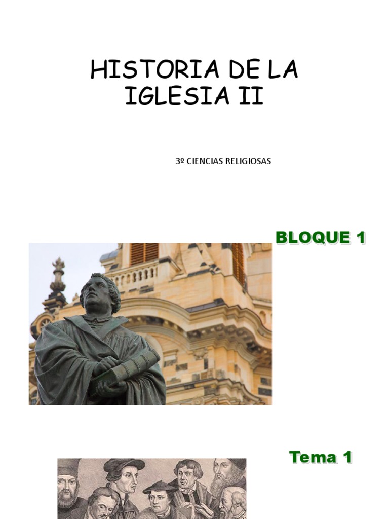 Historia de la Iglesia II: Renacimiento y Reforma | PDF | Martin Luther ...