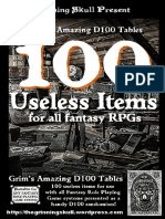 100 Useless Items For All Fantasy RPGs
