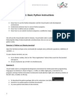 PW 1: Basic Python Instructions: Goals