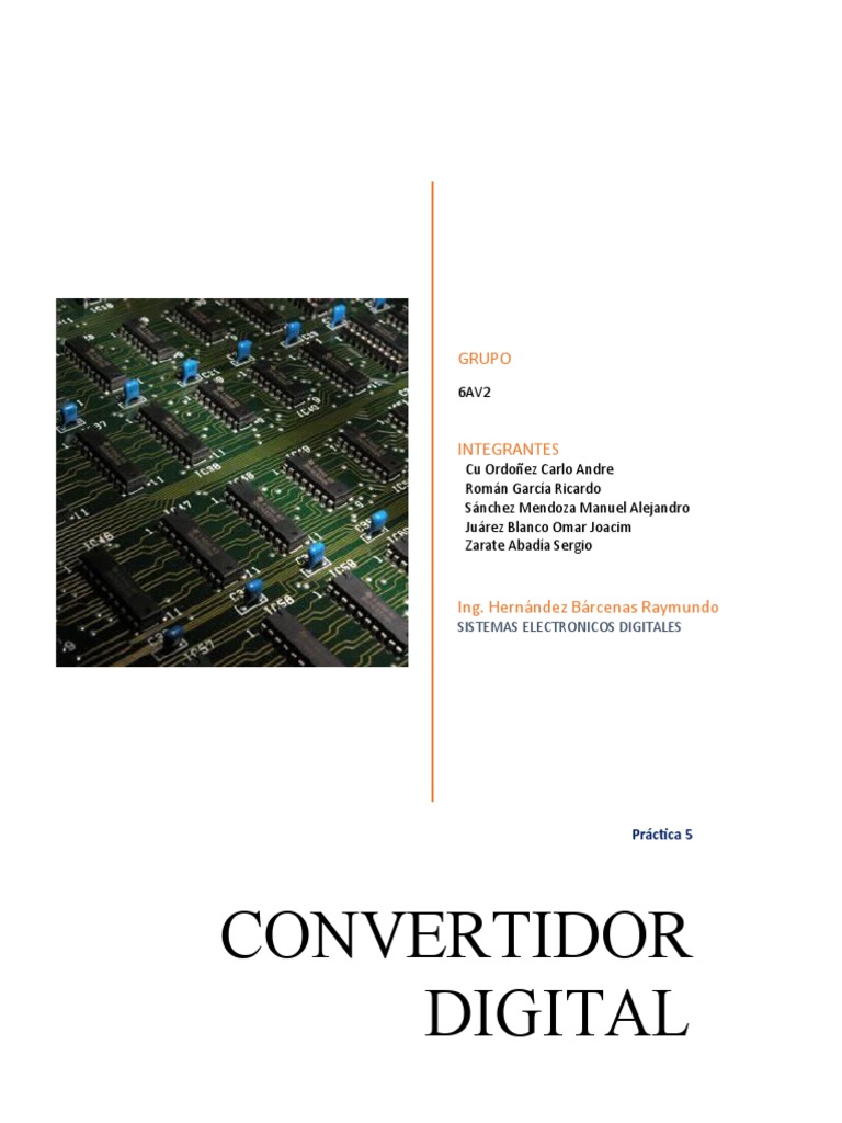 Practica 5 Microcontroladores Pdf Señal Analoga Conversor