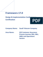 Frameworx 17.0: Design & Implementation Conformance Certification