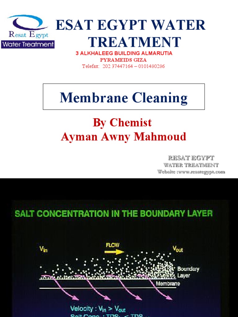 Membrane Fouling and Cleaning Guide | PDF | Membrane | Water Purification