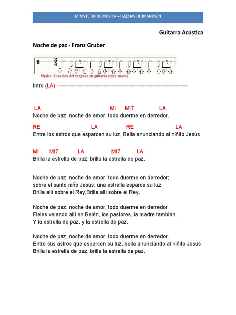 Noche De Paz Guitarra PDF